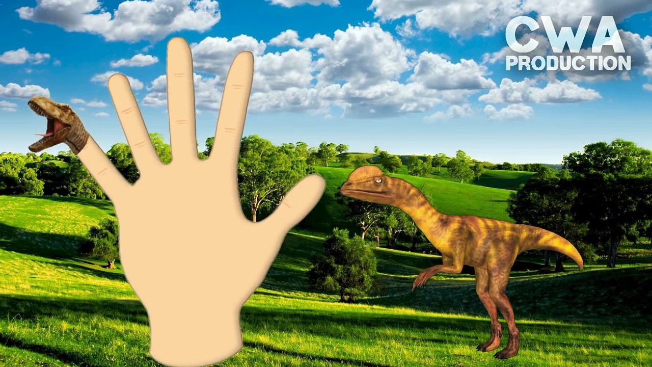 dinosaur finger family | nursery rhymes | music for children | 3d rhymes