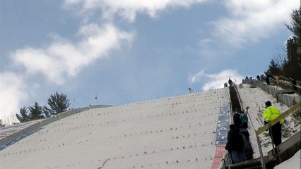 Ski Jump Crash At Pine Mountain