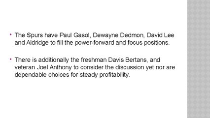 San Antonio Spurs Potential First Round Draft Targets