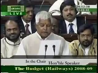 Lalu Prasad Yadav's English -Funny Budget Speech