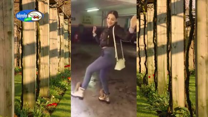 Kızın otopark dansı