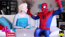 Spiderman vs MALEFICENT ! w/ Frozen Elsa, Pink Spidergirl, Joker, Anna, Batman, Hulk Episo
