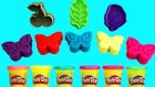 Learn Colors Play Doh! - Peppa Pig English Episodes Compilation -  Butterfly Molds