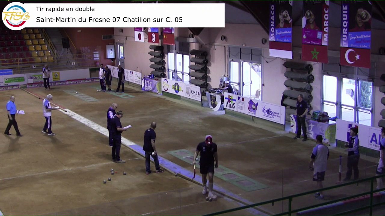 Tir rapide en double de Chatillon-sur-Chalaronne, finale National 5, France Clubs, Sport Boules, Saint-Vulbas 2017