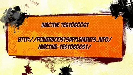 Inactive Testoboost - Limits recuperation time stage
