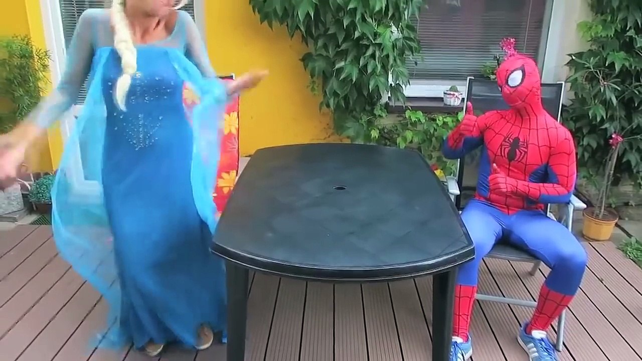SPIDERMAN vs JOKER POOP PRANK! w/ Pregnant Frozen Elsa Anna Maleficent Pink Spidergirl!Sup