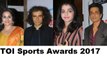 Vidya Balan With Imtiaz Ali, Sakshi Malik, Vejendra Singh & Others At TOI Sports Awards 2017
