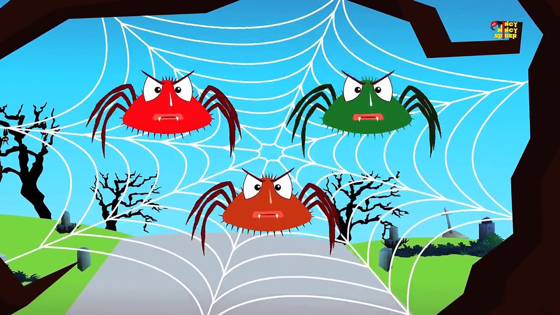 Kids Tv Nursery Rhymes Five Scary Spiders Spider Rhymes Nursery Rhymes Video Dailymotion