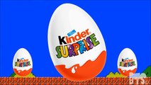 Learn Colors Packman Kinder Easter Surprise Eggs Hunt in Mario World Cartoon Kids