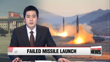 Download Video: N. Korea's latest missile test fails: S. Korean defense ministry