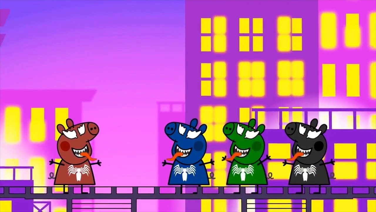 Five Little Peppa Jumping on the Bed