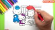 hello kitty coloring sheets - hello kitty coloring pages for kids video - creative childre
