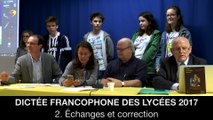 Dictée francophone des lycées 2017 : 2. Échanges et correction, Jean-Pierre COLIGNON