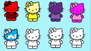 LEARN COLORS ♥ Learn the COLOURS for Kids ♥ Learn COLORS with Hello Kitty #Coloring Pages