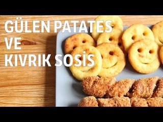 Gülen Patates ve Kıvrık Sosis Tarifi