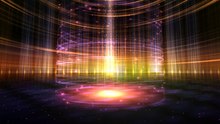 4K Center Stage Curtain Lights Show Arena 2160p HD Background Video Animation Stock
