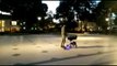 Smooth Parenting as Kid Falls Asleep in Hoverboard-Pushed Stroller