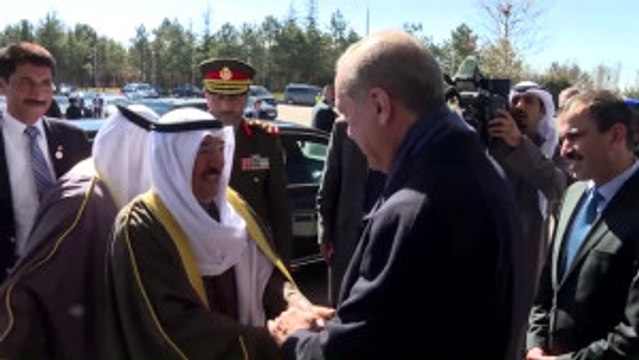 Cumhurbaşkanı Erdoğan, Kuveyt Emiri El Sabah'ı Esenboğa Havalimanı'ndan Uğurladı