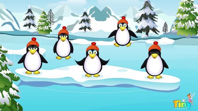 Five Little Penguins | Nursery Rhymes | Baby Rhymes | Kids Songs