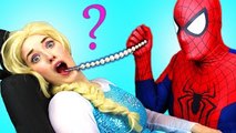 Spiderman & Frozen Elsa w/ Doctor! With Pink Spidergirl and Joker! Superhero Fun in Real Life :)