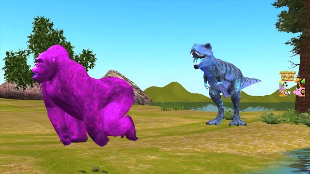 Животные цвета динозавры слон Семья бой палец горилла король конг лев рифмы против |