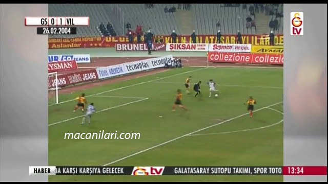 [HD] 26.02.2004 - 2003-2004 UEFA Cup 3rd Round 1st Leg Galatasaray 2-2 Villarreal CF