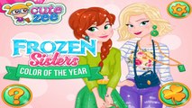 Frozen Sisters Color Of The Year - Elsa And Anna Makeup And Dress Up Game For Kids