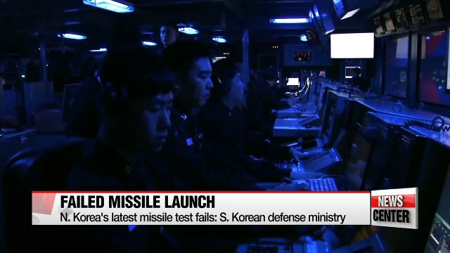 N. Korea's latest missile test fails: S. Korean defense ministry