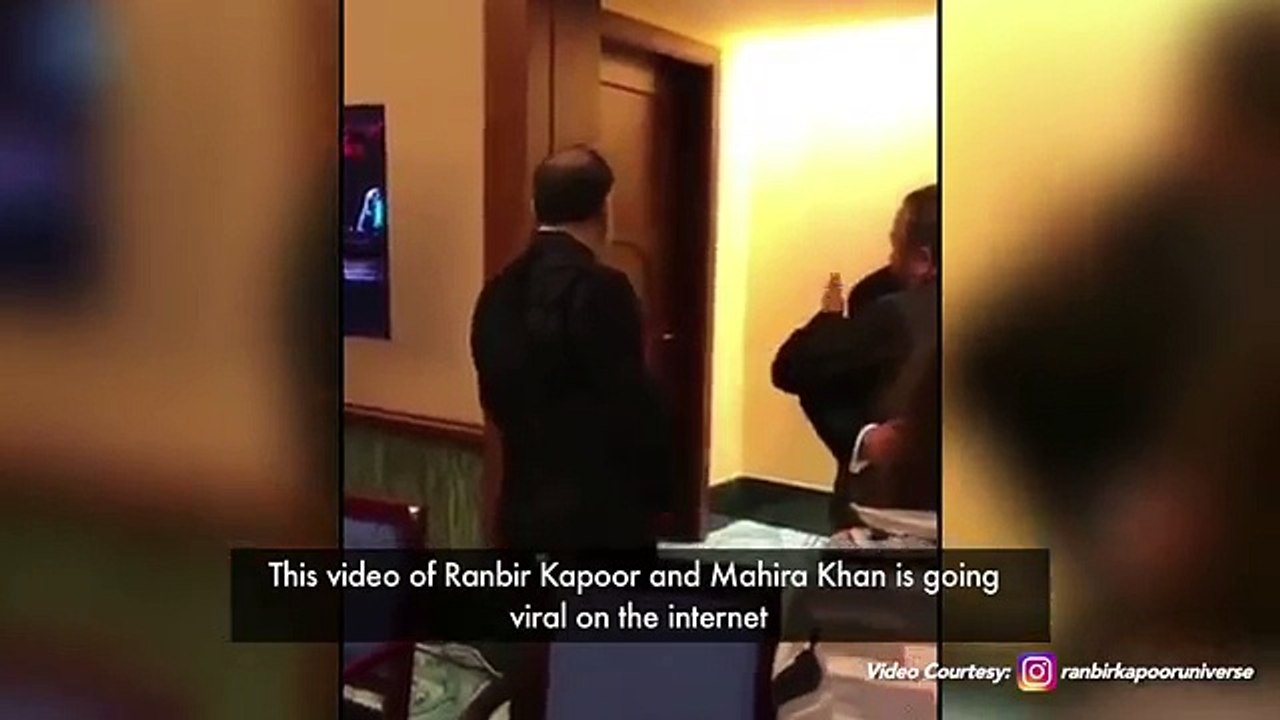 This video of Ranbir Kapoor and Mahira Khan in an intense discussion is going viral