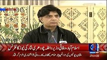 Interior Minister Ch Nisar Ali Khan Media Talk in Islamabad - 22nd March 2017