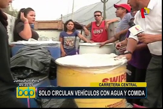 Carretera Central: situación tras restricción del tránsito para vehículos menores