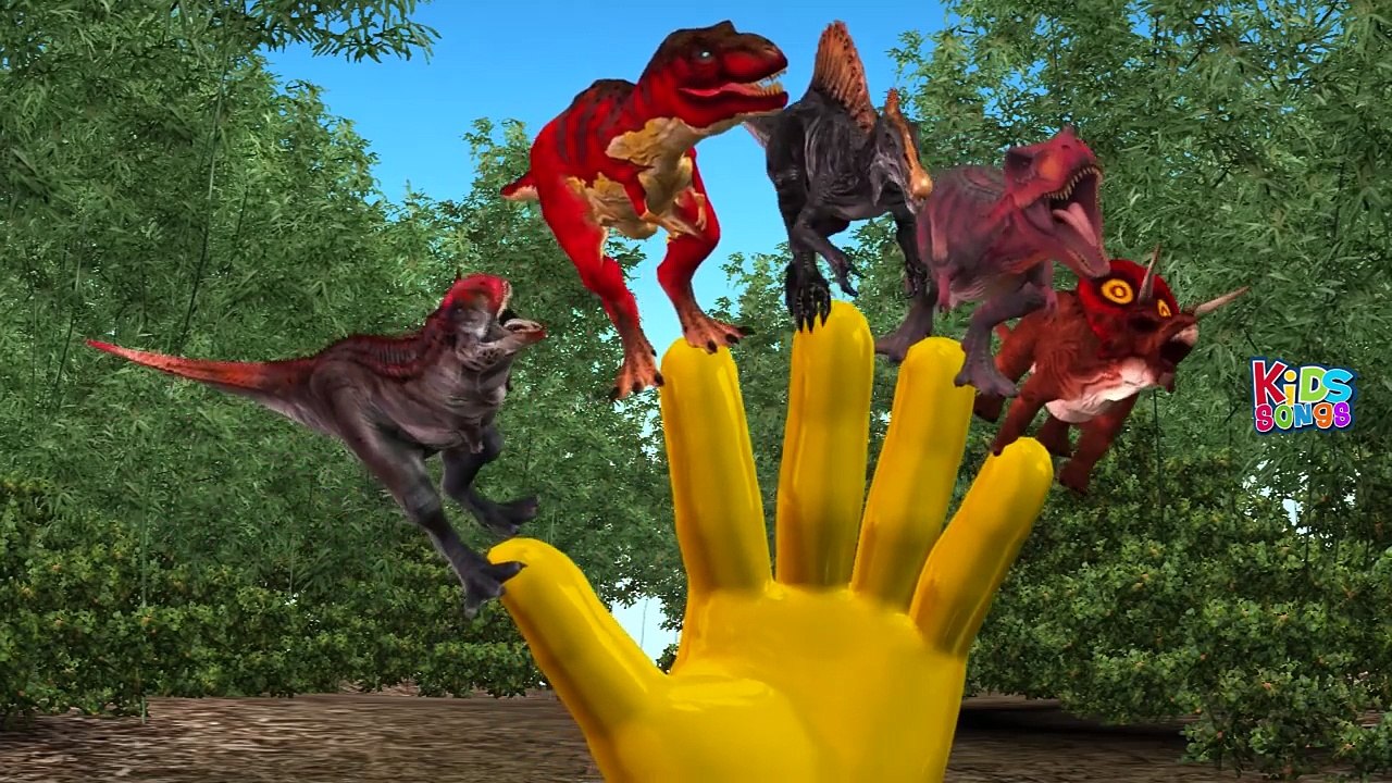 Wild Animals Colors Gorilla Tiger Lion Finger Family Nursery Rhymes | Dinosaurs Finger Fam