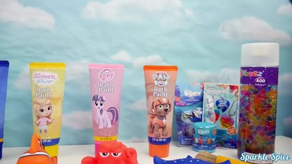 И ванна Время купания цвета фи замороженный замороженные Младший Узнайте Ник Покрасить патруль лапа мерцать блеск Игрушки с