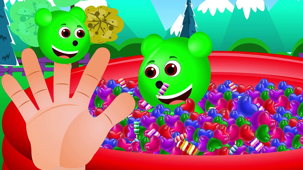 Mega Gummy Bear Crying And not sleeping Ontime Finger Family Nursery Rhyme for children