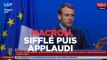 Sifflé puis applaudi : le show de Macron devant les maires