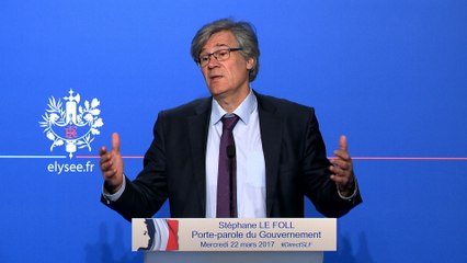Compte-rendu du Conseil des ministres du 22 mars 2017 par Stéphane Le Foll