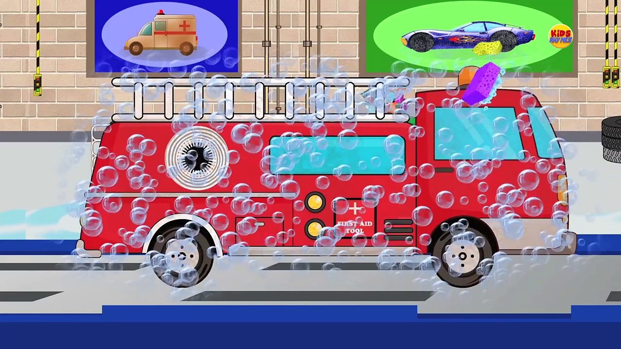 Green Goddess Fire Engine | Car Wash | Fire Vehicle for Children