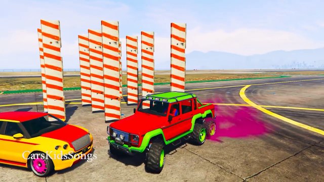 Легковые автомобили мультфильм Цвет для Веселая Дети питомник скат рифмы песни человек-паук