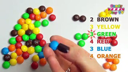 Learning To Count with M&Ms Candy and Skittles | Numbers 1-14 | Learn Colours with M & M