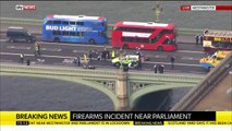 Londres - Un assaillant a abattu à l'extérieur du Parlement après avoir blessé un policier - Coups de feu entendus