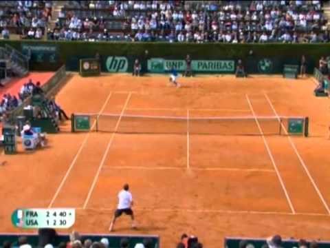 Davis Cup Highlights: Jo-Wilfried Tsonga v Ryan Harrison