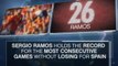 Fact of the Day - Spain's Ramos unbeaten in 26 games