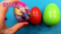 Learn Sizes with Surprise Eggs and Mickey Mouse Disney Frozen Surprise Toys - Huevos Sorpr