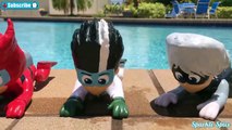 PJ Masks Toys Pool Water Learn Colors Bath Paint With Catboy Underwater Romeo Game Chase P