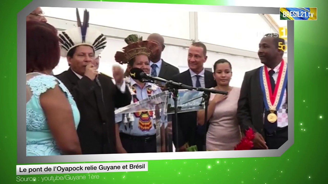 Le pont de l'Oyapock relie Guyane et Brésil