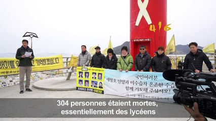 Corée du Sud: tests préparatoires au renflouement du Sewol