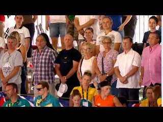 Swimming - women's 100m backstroke S9 medal ceremony - 2013 IPC Swimming World Championships