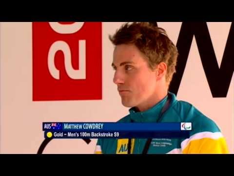 Swimming - men's 100m backstroke S9 medal ceremony - 2013 IPC Swimming World Championships