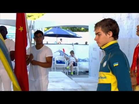 Swimming - men's 50m butterfly S7 medal ceremony - 2013 IPC Swimming World Championships Montreal
