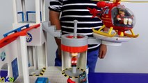 Fireman Sam Ocean Rescue Playset Toys Unboxing Kids Playing  Rescue Helicopter Ckn Toys-IMMOg